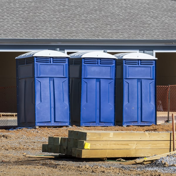 what is the expected delivery and pickup timeframe for the portable toilets in Hopkinton